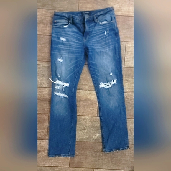 Aeropostale Other - Aeropostale Jeans Men's Size 30x30 Medium Wash Denim Distressed Straight Fit Y2K